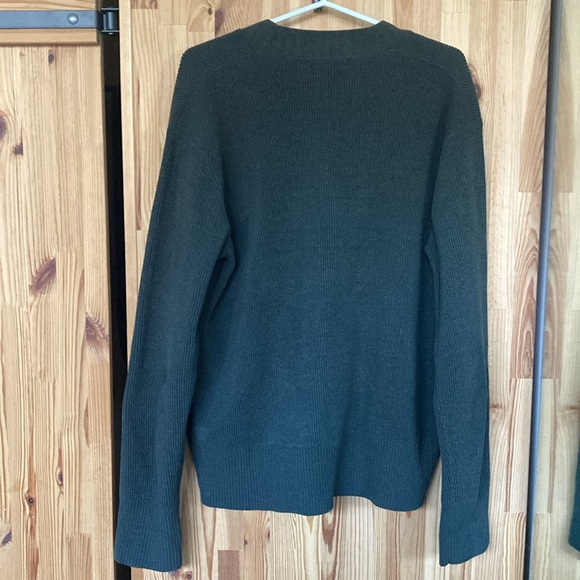 Olive green Zara ribbed cardigan (size M) - Picture 4 of 5